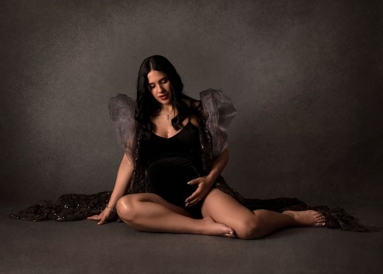 Sesion de fotos embarazada artístico estudio