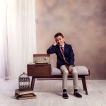 Primera Comunion sesion de fotos en estudio Marina de Oteo