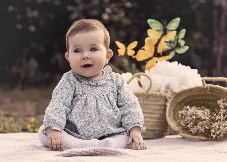 bebe retrato en exterior Marina de Oteo